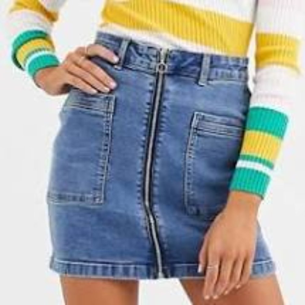NWT Denim Jean Skirt